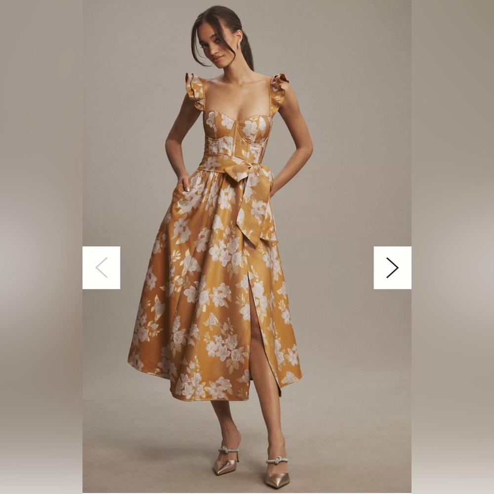 Anthropologie / BHLDN - V. Chapman Gold dress